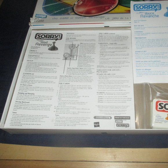 Sorry! Board Game Complete (Parker Brothers, 2003) - Picture 3 of 6